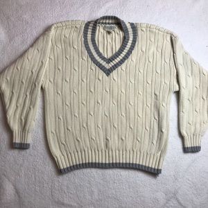 Banana Republic cream V-Neck sweater size XL